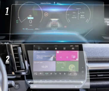 Renault Megane E-Tech 2023-2024 Multimedya ve Gösterge Panel Nano Ekran Koruyucu