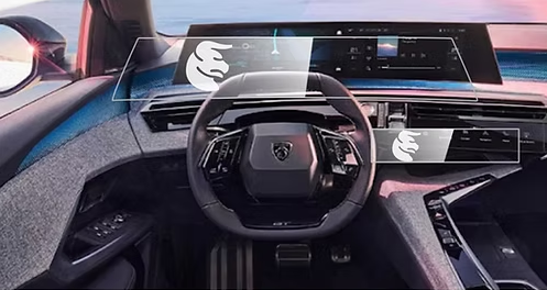 Peugeot e-3008 Multimedya ve Alt Kontrol Ünitesi Ekran Koruyucu Set (2Parça) (2024-2025)