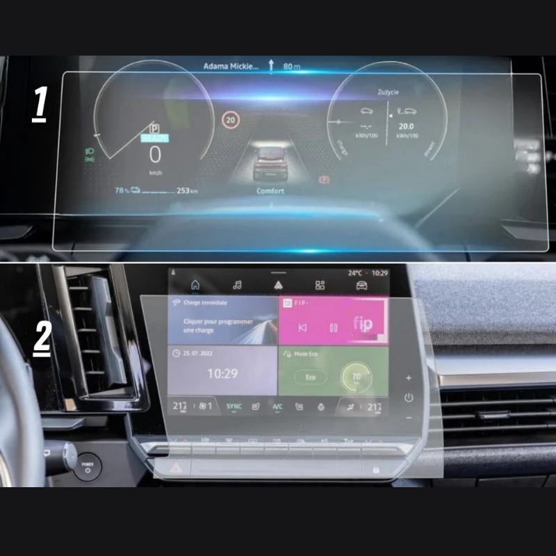 Renault Austral 12.3 inç 2023-2024 Gösterge ve Multimedya Nano Ekran Koruyucu