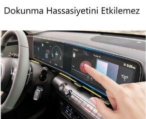 Hyundai Kona 2023-2024 Model 12.3 inc Gösterge ve Navigasyon Ekran Koruyucu