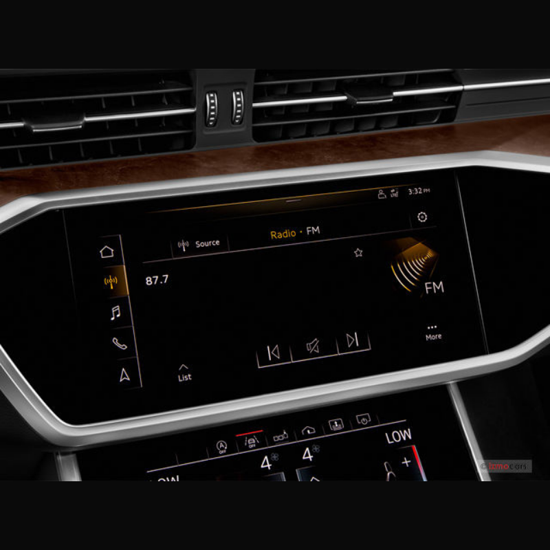 Audi A6 Gösterge Alt Üst Multimedya ve Klima Ünitesi Ekran Koruyucu Set 4 Parça (2021-2025)