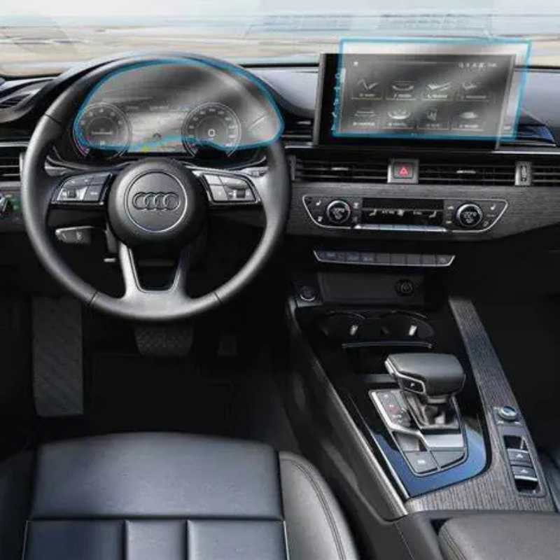 Audi A4 Gösterge ve Multimedya Ekran Koruyucusu Set 2 Parça (2020-2024)