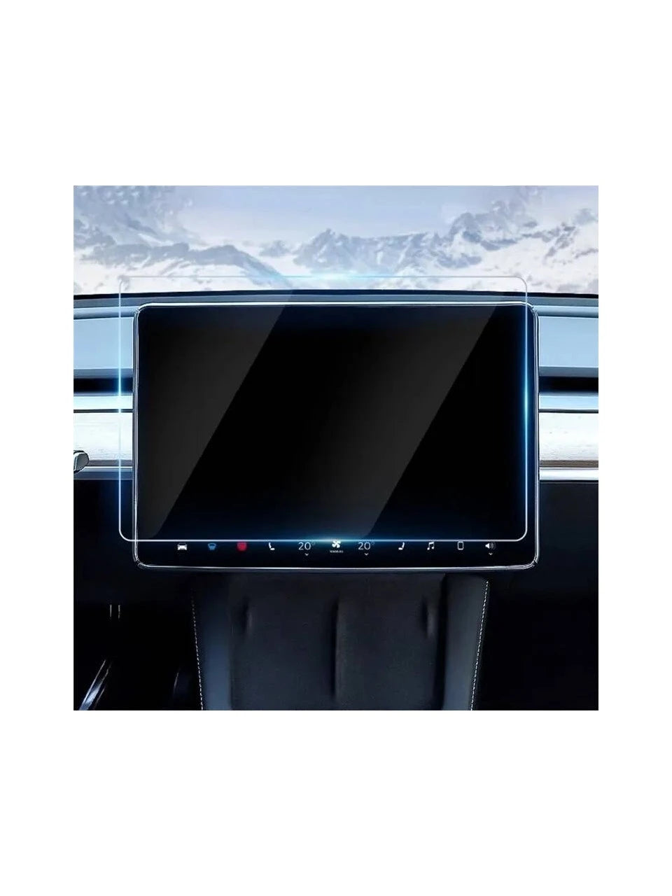 Tesla Model 3 - 15 inc Navigasyon Multimedya Uyumlu 9h Nano Ekran Koruyucu