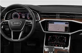 Audi A6 Gösterge Alt Üst Multimedya ve Klima Ünitesi Ekran Koruyucu Set 4 Parça