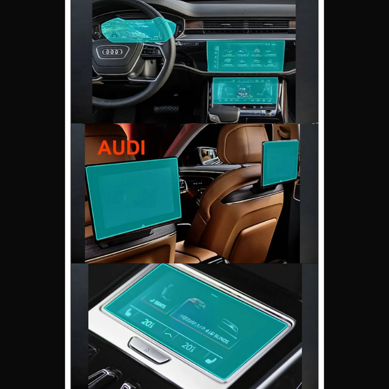 Audi A8 2023-2025 Model Araç İçi 6 Parça Set 9H Nano Ekran Koruyucu